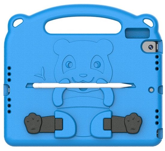 iPad 10.2 (2019/2020/2021) Hoesjes – Kidsproof Hoesjes – Schokbestendig – Handvat & Standfunctie – Blauw-Tablethoesjes-Ilumina Benelux