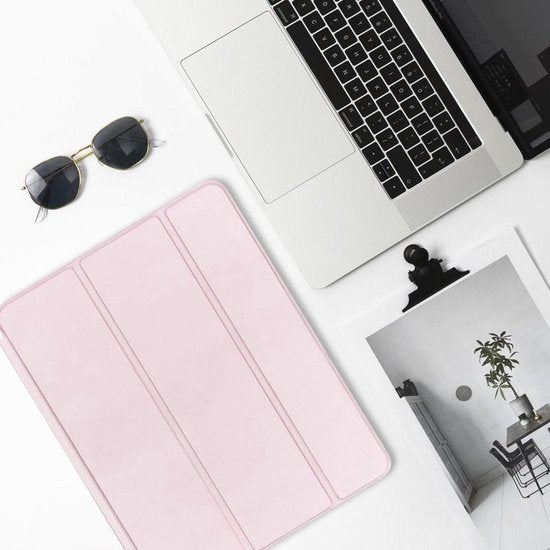 iPad 10.2 (2019/2020/2021) – Smart Cover – Tri-Fold standaard – Roségoud-Tablethoesjes-Ilumina Benelux