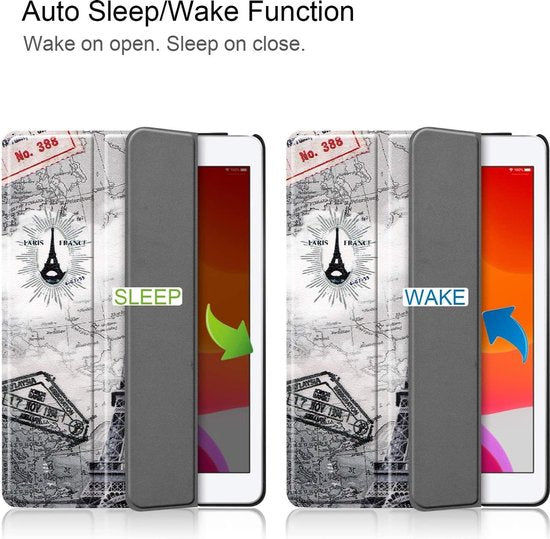 iPad 10.2 (2019/2020/2021) – Tri-Fold Smart Cover – Standfunctie – Ultraslank-Tablethoesjes-Ilumina Benelux