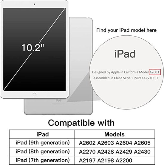 iPad 10.2 2020 Hoesjes – Kidsproof Siliconen – Handvat & Standfunctie – Rood-Tablethoesjes-Ilumina Benelux