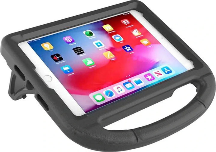 iPad 10.2 (2019/2020/2021) Hoesjes – Kidsproof Siliconen – Handvat & Standfunctie – Zwart-Tablethoesjes-Ilumina Benelux