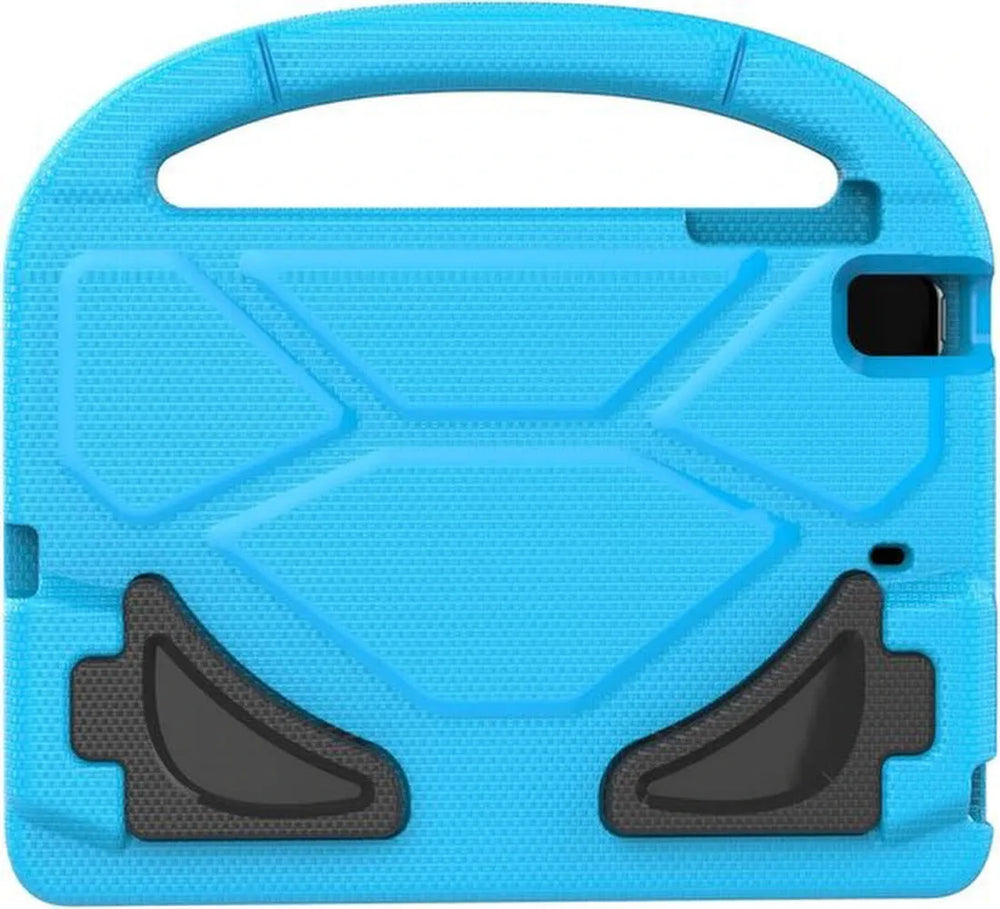 iPad 10.2 2021 (A2602/A2603/A2604/A2605) Hoesjes – Kidsproof Siliconen – Handvat – Standfunctie – Blauw-Tablethoesjes-Ilumina Benelux