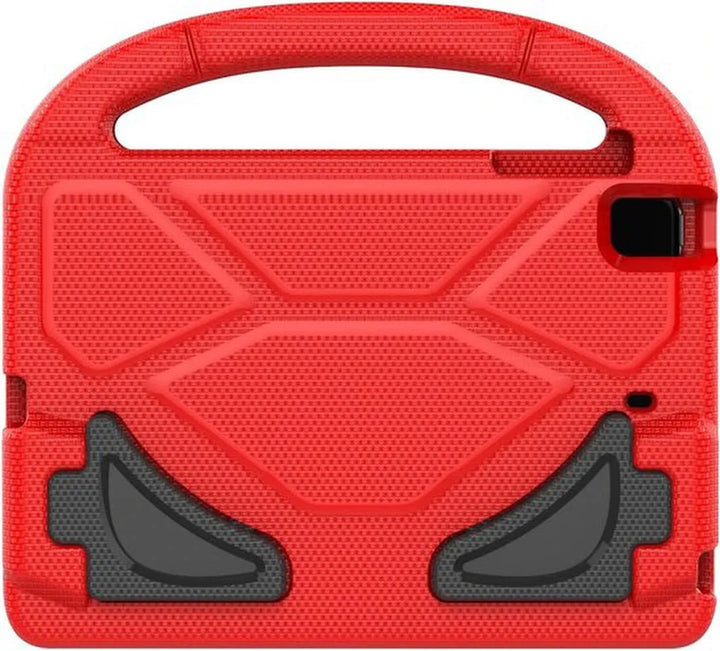 iPad 10.2 2021 Hoesjes – Kidsproof Siliconen – Met Handvat & Standfunctie – Rood-Tablethoesjes-Ilumina Benelux