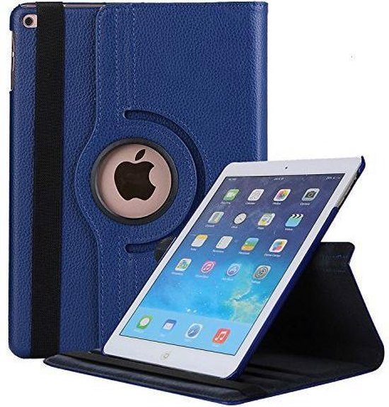 iPad 10.2 (2021/2020/2019) Hoesjes – 360° draaibaar – Multi-stand – Donkerblauw-Tablethoesjes-Ilumina Benelux