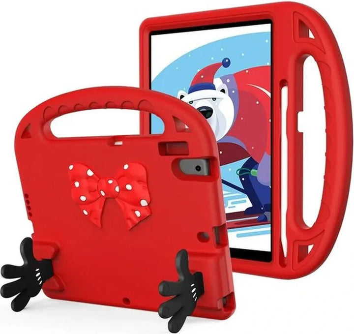 iPad 10.2 (7e/8e/9e gen 2019-2021) Hoesjes – Kidsproof – Handvat – Standfunctie – Rood-Tablethoesjes-Ilumina Benelux