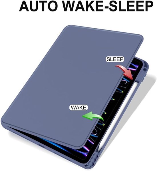 iPad 10.2 (9/8/7) & iPad Air 3/Pro 10.5 – Acryl Stand Case – Pencilhouder – Lavendel-Tablethoesjes-Ilumina Benelux