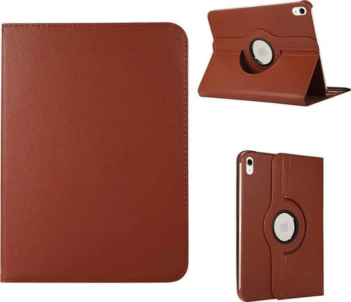 iPad 11 2025 A16 / iPad 12 2026 A19 / iPad 10 (2022) 10.9 Hoesjes – 360° draaibaar – Standfunctie – Bruin-Tablethoesjes-Ilumina Benelux