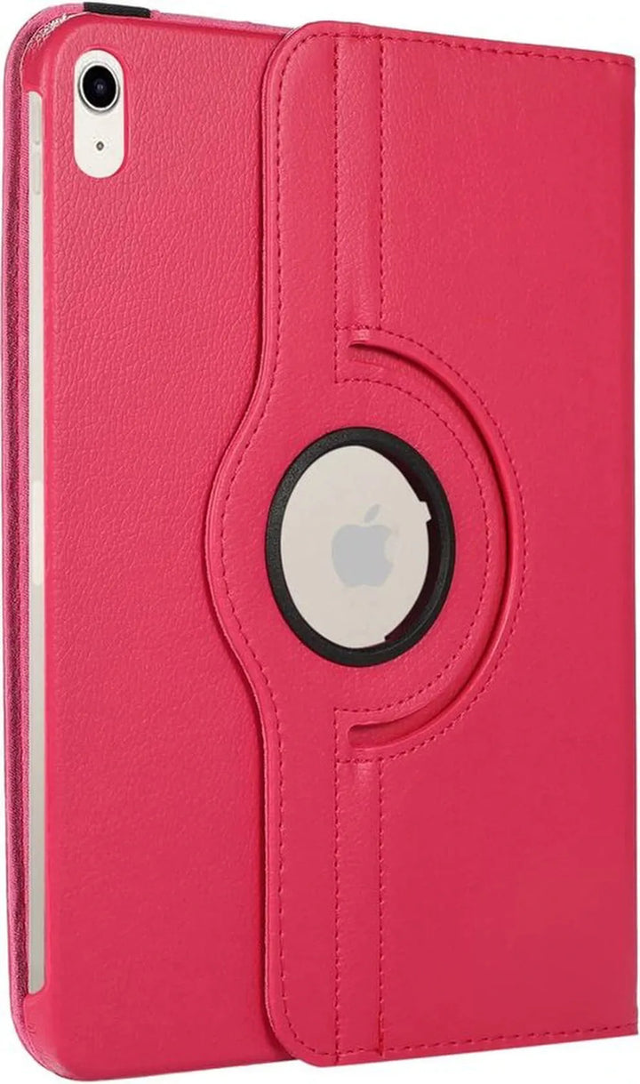 iPad 11 2025 A16 / iPad 12 2026 A19 / iPad 10 (2022) 10.9 Hoesjes – 360° draaibaar – Standfunctie – Donkerroze-Tablethoesjes-Ilumina Benelux