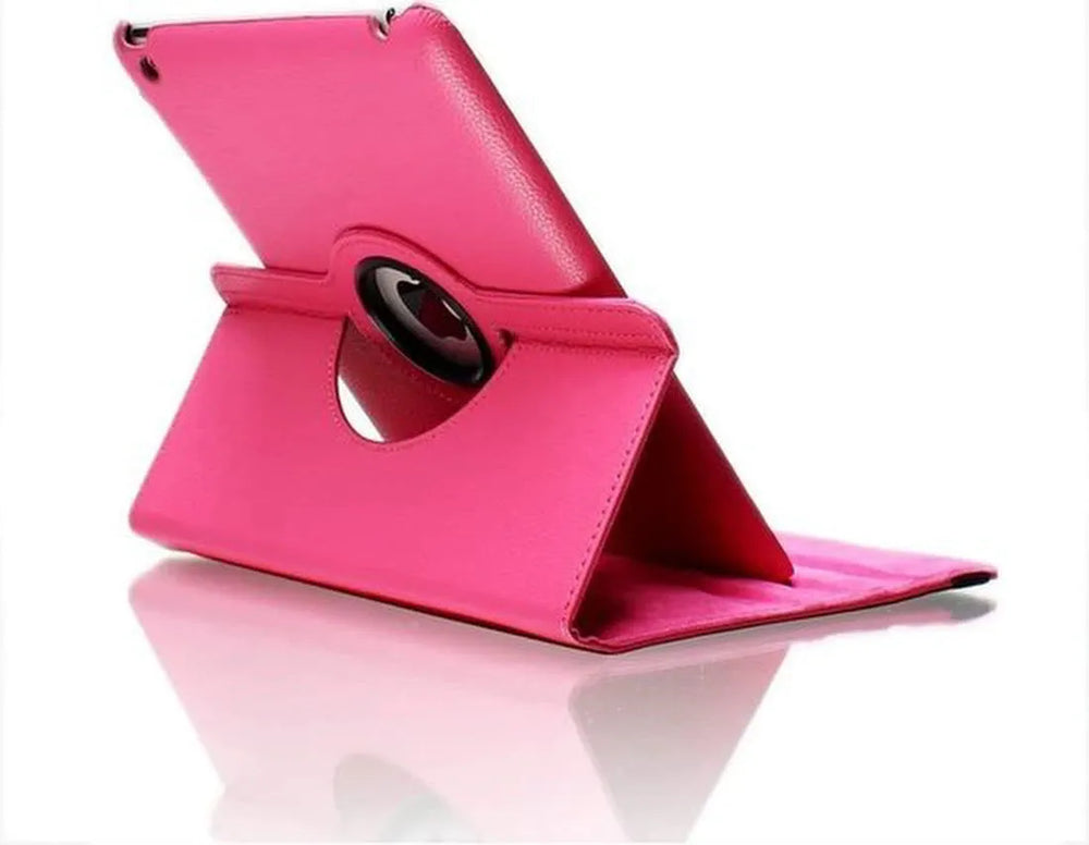 iPad 11 2025 A16 / iPad 12 2026 A19 / iPad 10 (2022) 10.9 Hoesjes – 360° draaibaar – Standfunctie – Donkerroze-Tablethoesjes-Ilumina Benelux