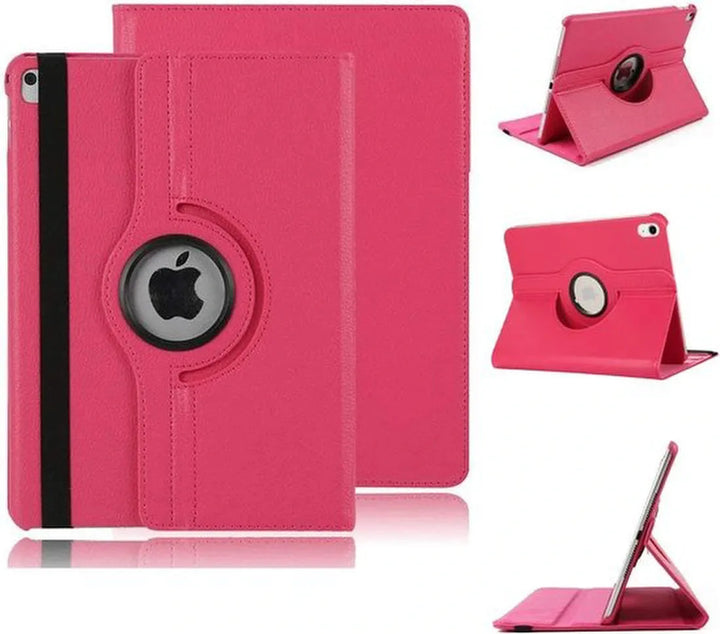 iPad 11 2025 A16 / iPad 12 2026 A19 / iPad 10 (2022) 10.9 Hoesjes – 360° draaibaar – Standfunctie – Donkerroze-Tablethoesjes-Ilumina Benelux