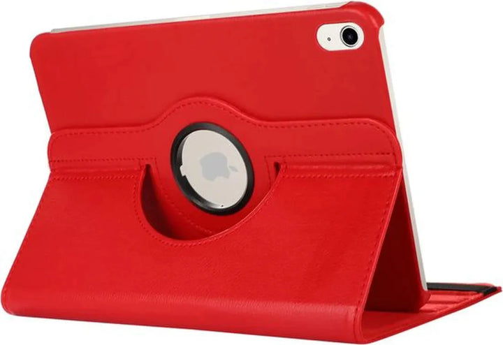 iPad 11 2025 A16/iPad 12 2026 A19/iPad 10 10.9 (2022) Hoesjes – 360° draaibaar – Standfunctie – Rood-Tablethoesjes-Ilumina Benelux