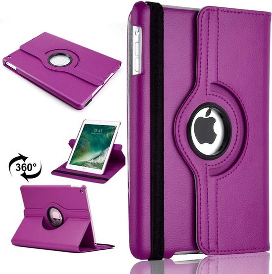 iPad 11 2025 A16/iPad 12 2026 A19/iPad 10 10.9 Hoesjes – 360° draaibaar – Standfunctie – Paars-Tablethoesjes-Ilumina Benelux