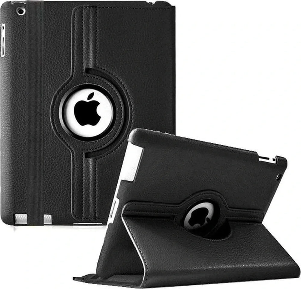 iPad 2 9.7 inch (2011) Hoesjes – 360° draaibaar – Multi-stand – Zwart-Tablethoesjes-Ilumina Benelux