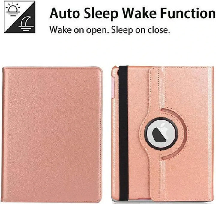 iPad 2 9.7 inch (2011) Hoesjes – 360° draaibaar – Multi-stand standfunctie – Roségoud-Tablethoesjes-Ilumina Benelux