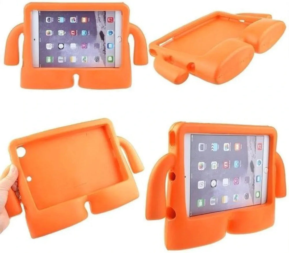 iPad 2017/2018 Hoesjes – Kinderhoes met Handvat – Standfunctie – Oranje-Tablethoesjes-Ilumina Benelux