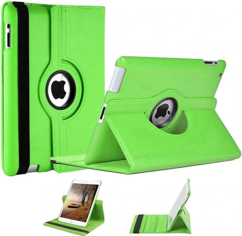 iPad 2/3/4 9.7 inch Hoesjes – 360° draaibaar – Multi-Stand – Groen-Tablethoesjes-Ilumina Benelux