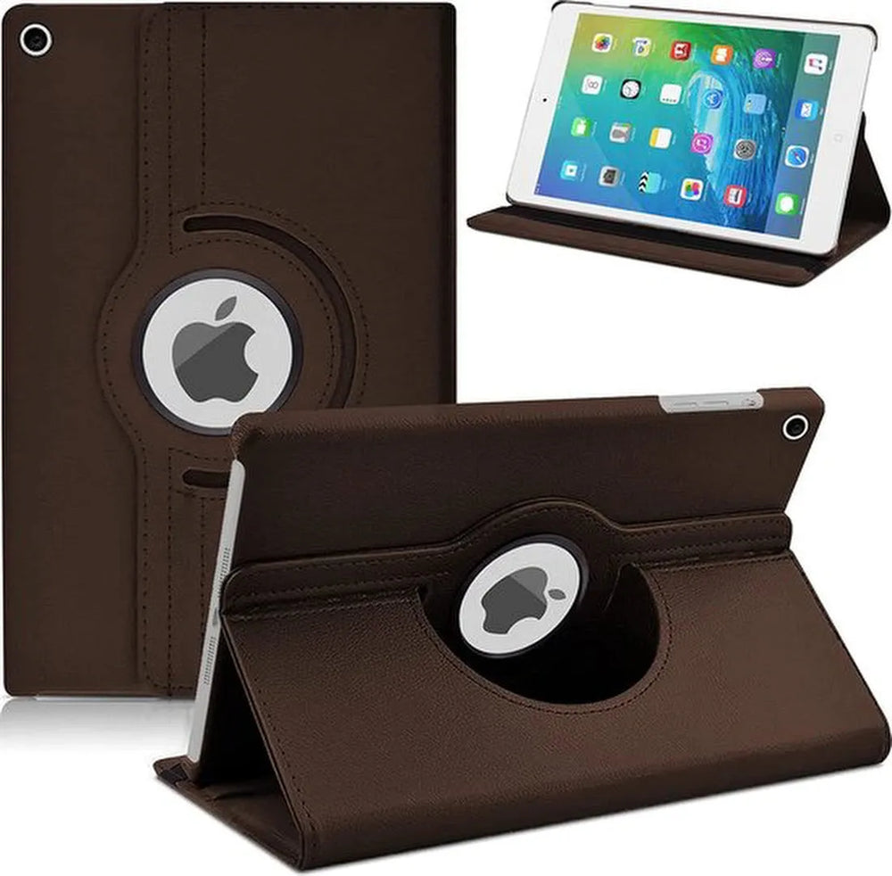 iPad 2/3/4 9.7 inch Hoesjes – 360° draaibaar – Multi-stand – Bruin-Tablethoesjes-Ilumina Benelux