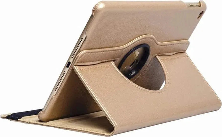 iPad 2/3/4 9.7 inch Hoesjes – 360° draaibaar – Multi-stand – Goud-Tablethoesjes-Ilumina Benelux