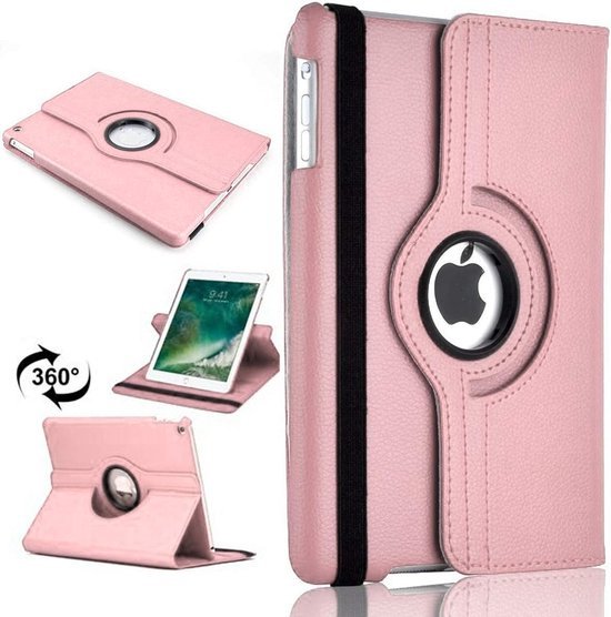 iPad 2/3/4 9.7 inch Hoesjes – 360° draaibaar – Multi-stand – Lichtroze-Tablethoesjes-Ilumina Benelux