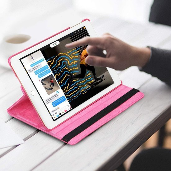 iPad 2/3/4 9.7 inch Hoesjes – 360° draaibaar – Multi-stand – Roze-Tablethoesjes-Ilumina Benelux