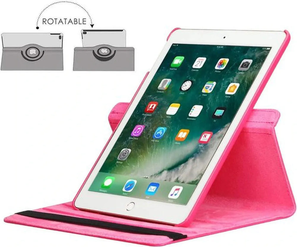 iPad 2/3/4 9.7 inch Hoesjes – 360° draaibaar – Multi-stand – Roze-Tablethoesjes-Ilumina Benelux