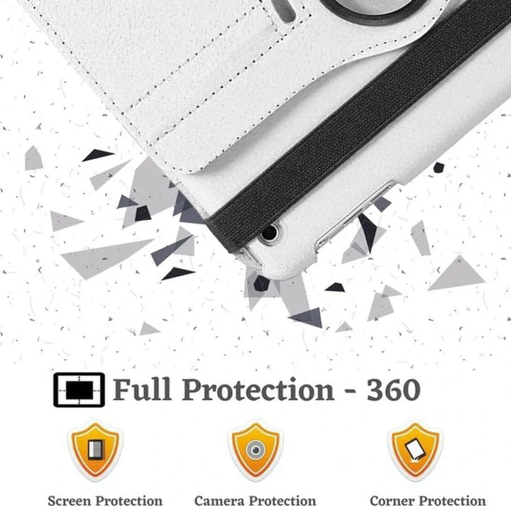 iPad 2/3/4 9.7 inch Hoesjes – 360° draaibaar – Multi-stand – Wit-Tablethoesjes-Ilumina Benelux