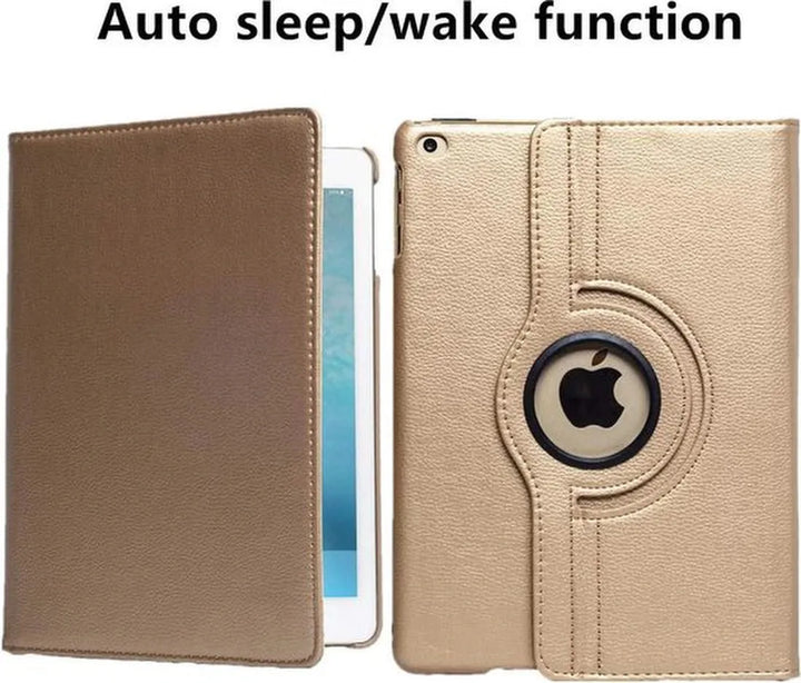 iPad 2/3/4 9.7 inch Hoesjes – 360° draaibaar – Multi-stand standfunctie – Goud-Tablethoesjes-Ilumina Benelux