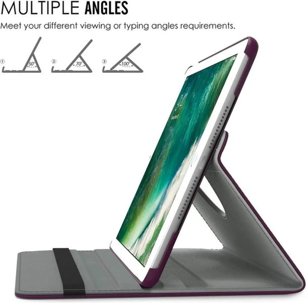 iPad 2/3/4 9.7 inch Hoesjes – 360° draaibaar – Multi-stand standfunctie – Roségoud-Tablethoesjes-Ilumina Benelux