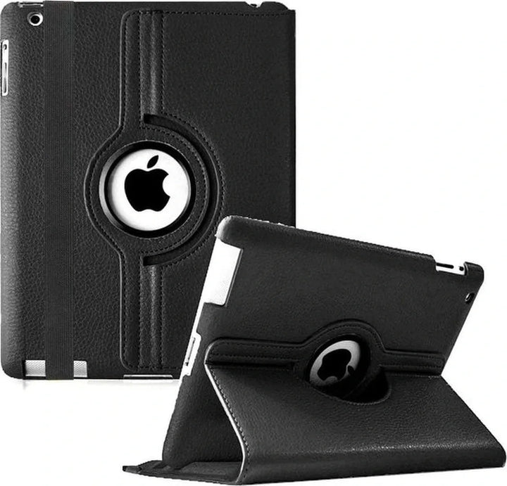 iPad 2/3/4 9.7 inch Hoesjes – 360° draaibaar – Multi-stand standfunctie – Zwart-Tablethoesjes-Ilumina Benelux