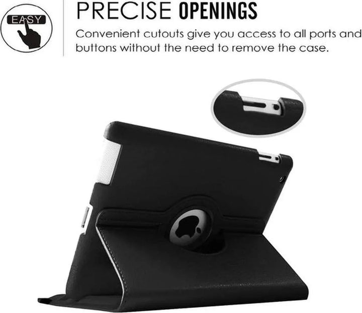 iPad 2/3/4 9.7 inch Hoesjes – 360° draaibaar multi-stand – Standfunctie – Lichtblauw-Tablethoesjes-Ilumina Benelux