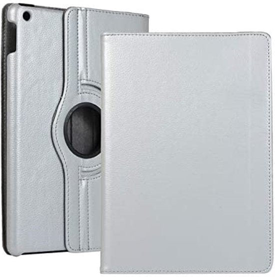 iPad 2/3/4 Hoesjes – 360° draaibaar – Multi-stand Standfunctie – Zilver-Tablethoesjes-Ilumina Benelux