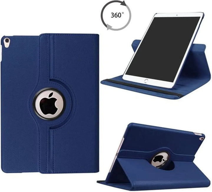 iPad 6 9.7 (2018) & iPad Air 1/2 Hoesjes – 360° draaibaar multi-stand – Donkerblauw-Tablethoesjes-Ilumina Benelux