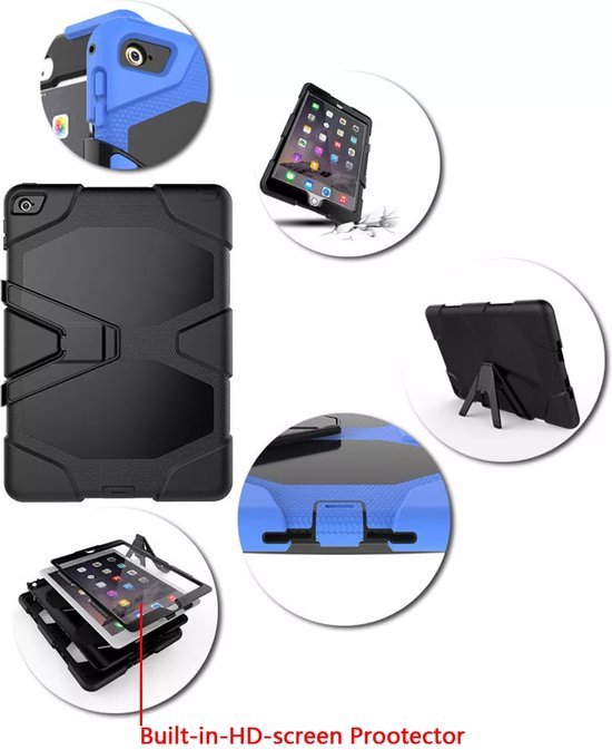iPad Air 1/2 9.7 – Extreme Robuuste Armor Hoesjes – Schokbestendig – Roze-Tablethoesjes-Ilumina Benelux