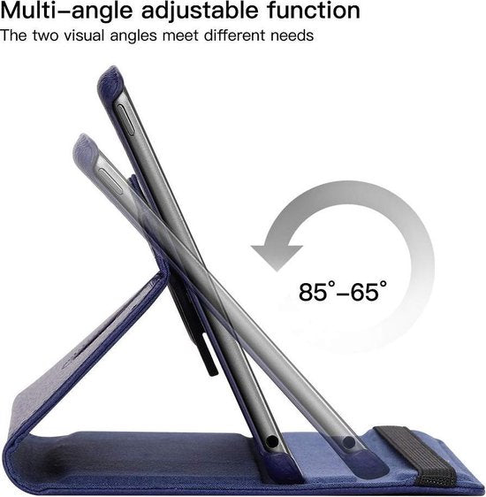 iPad Air 1/2 9.7 inch Hoesjes – 360° draaibaar – Multi-stand standfunctie – Donkerblauw-Tablethoesjes-Ilumina Benelux