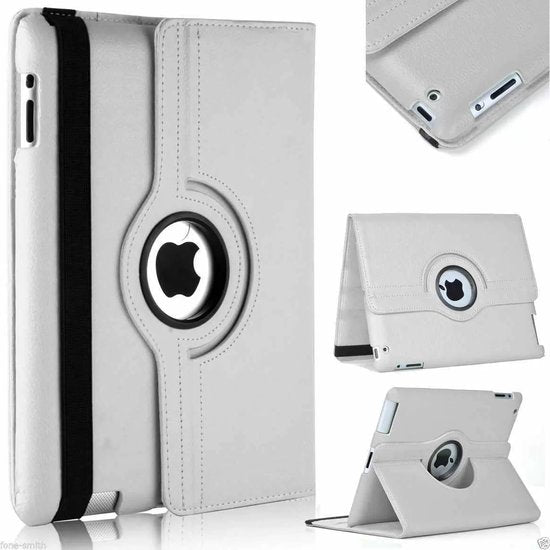 iPad Air 1/2 9.7 inch Hoesjes – 360° draaibaar multi-stand – A1474/A1475 – Zilver-Tablethoesjes-Ilumina Benelux