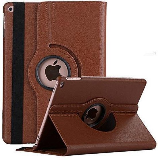 iPad Air 1/2 9.7 inch Hoesjes – 360° draaibaar multi-stand – Bruin-Tablethoesjes-Ilumina Benelux