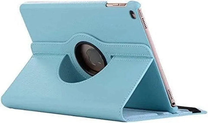iPad Air 1/2 & iPad 2017/2018 9.7 inch Hoesjes – 360° draaibaar – Multi-stand – Lichtblauw-Tablethoesjes-Ilumina Benelux