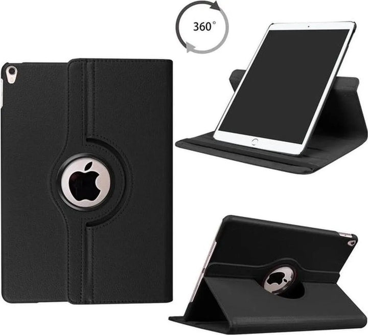 iPad Air 1/2 & iPad 2017/2018 9.7 inch Hoesjes – 360° draaibaar – Multi-stand – Zwart-Tablethoesjes-Ilumina Benelux