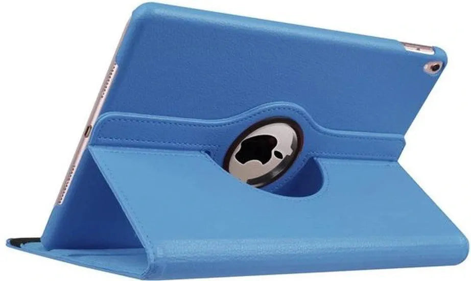 iPad Air 1/2 & iPad 2017/2018 9.7 inch Hoesjes – 360° draaibaar – Standfunctie – Lichtblauw-Tablethoesjes-Ilumina Benelux