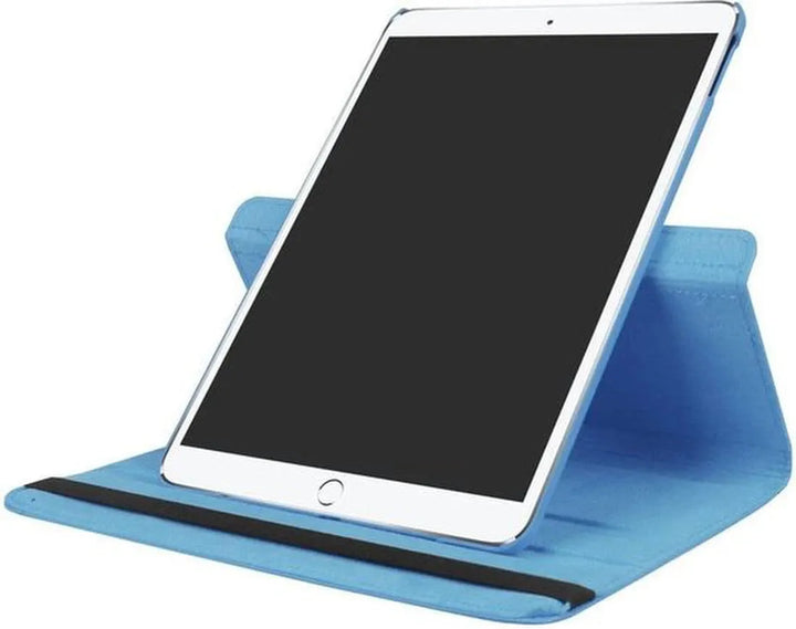 iPad Air 1/2 & iPad 9.7 (2017/2018) Hoesjes – 360° draaibaar multi-stand – Lichtblauw-Tablethoesjes-Ilumina Benelux
