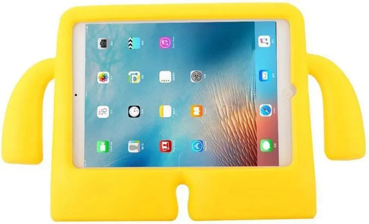 iPad Air 1/2 & iPad 9.7 2017/2018 Hoesjes – Kidsproof – Handvat – Standfunctie – Geel-Tablethoesjes-Ilumina Benelux