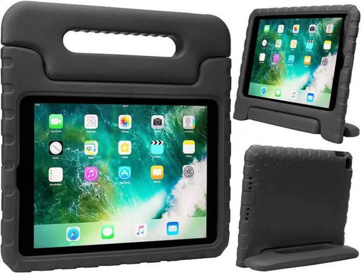 iPad Air 1/2 & iPad 9.7 (2017/2018) & iPad Pro 9.7 Hoesjes – Kidsproof – Handvat – Standfunctie – Zwart-Tablethoesjes-Ilumina Benelux