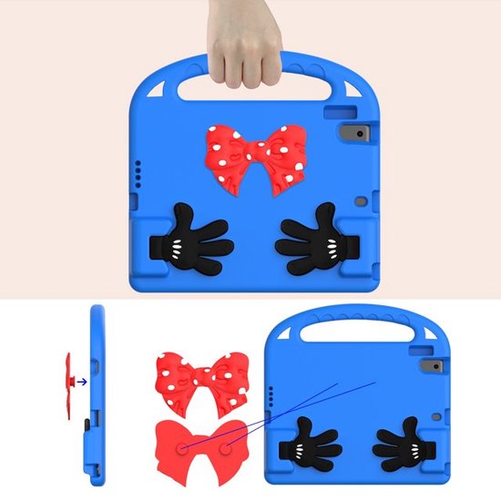 iPad Air 1/2 & iPad Pro 9.7 & iPad 2017/2018 Hoesjes – Kidsproof – Handvat – Standfunctie – Blauw-Tablethoesjes-Ilumina Benelux