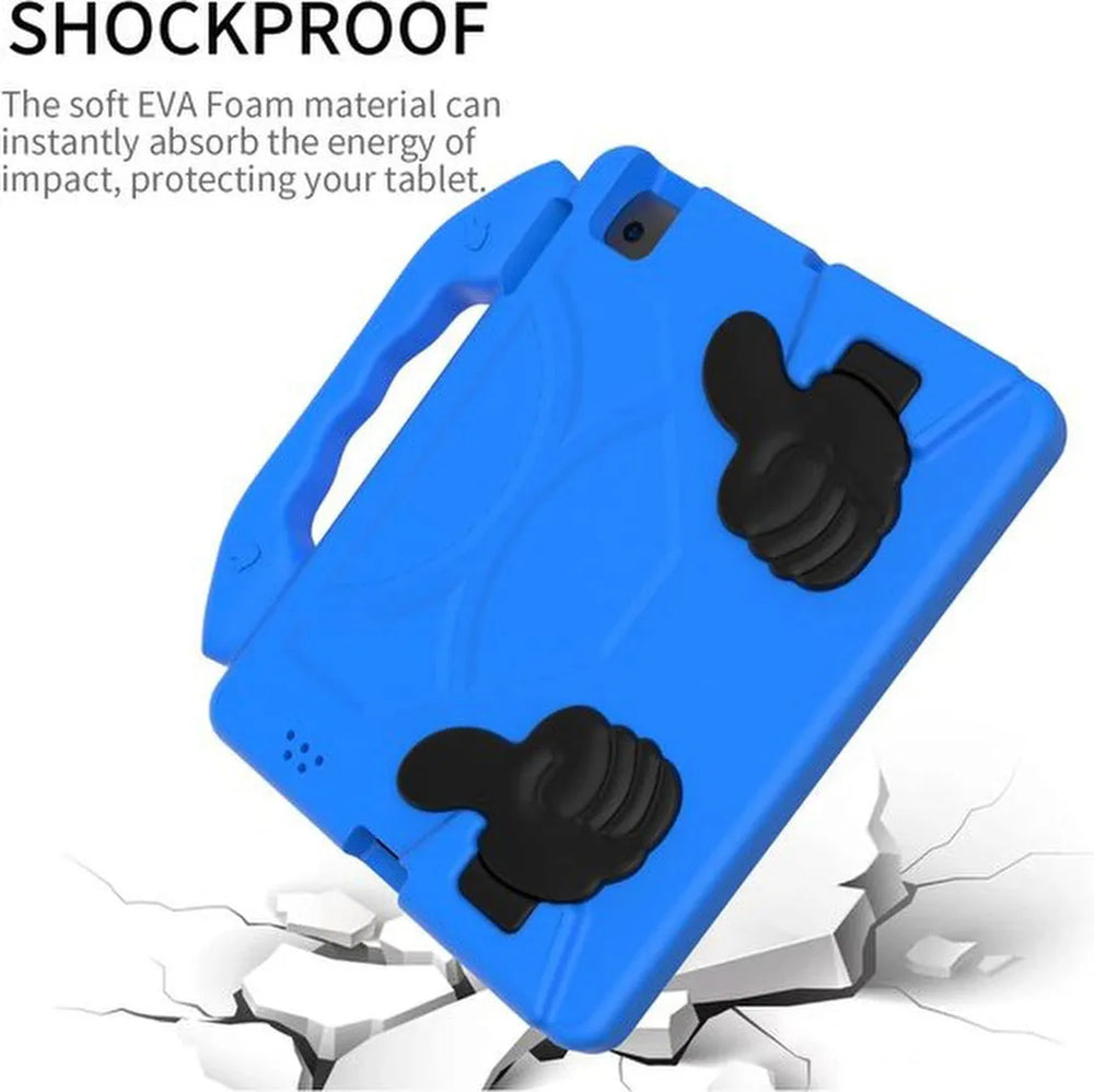 iPad Air 1/2 & iPad Pro 9.7 & iPad 2017/2018 Hoesjes – Kidsproof – Handvat – Standfunctie – Blauw-Tablethoesjes-Ilumina Benelux