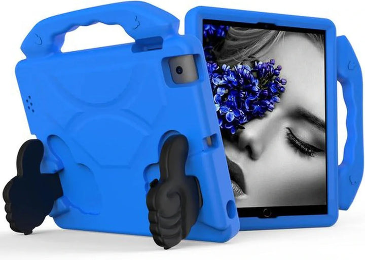 iPad Air 1/2 & iPad Pro 9.7 & iPad 2017/2018 Hoesjes – Kidsproof – Handvat – Standfunctie – Blauw-Tablethoesjes-Ilumina Benelux