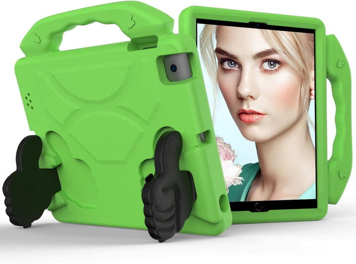 iPad Air 1/2 & iPad Pro 9.7 & iPad 2017/2018 Hoesjes – Kidsproof – Handvat – Standfunctie – Groen-Tablethoesjes-Ilumina Benelux