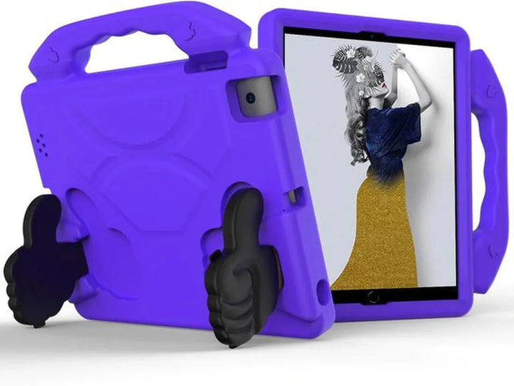 iPad Air 1/2 & iPad Pro 9.7 & iPad 2017/2018 Hoesjes – Kidsproof – Handvat – Standfunctie – Paars-Tablethoesjes-Ilumina Benelux