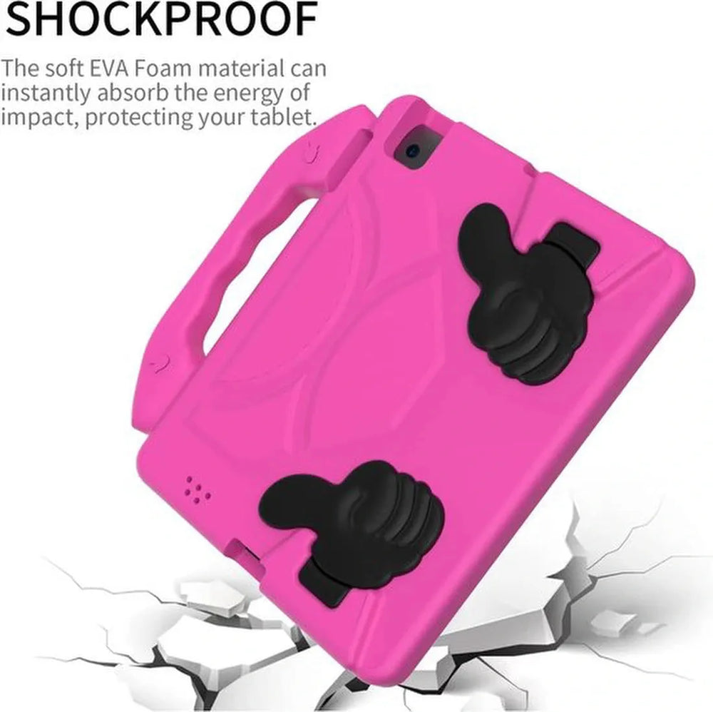 iPad Air 1/2 & iPad Pro 9.7 & iPad 2017/2018 Hoesjes – Kidsproof – Handvat – Standfunctie – Roze-Tablethoesjes-Ilumina Benelux