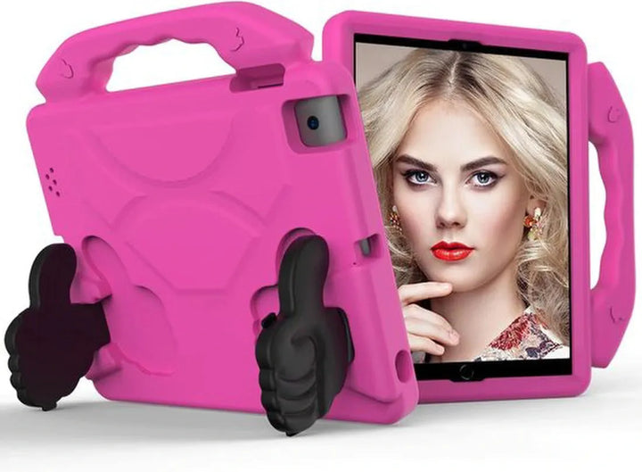 iPad Air 1/2 & iPad Pro 9.7 & iPad 2017/2018 Hoesjes – Kidsproof – Handvat – Standfunctie – Roze-Tablethoesjes-Ilumina Benelux