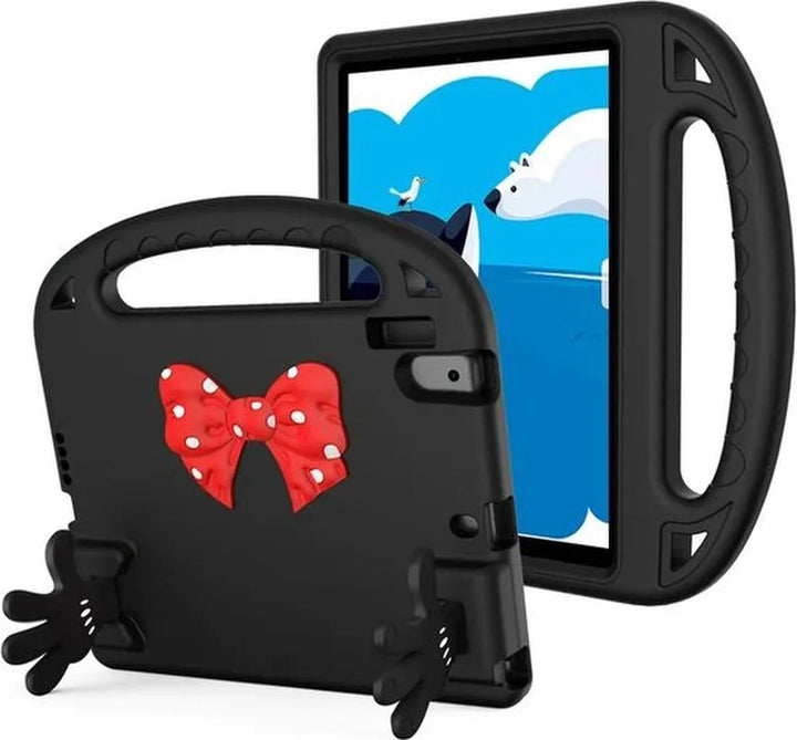iPad Air 1/2 & iPad Pro 9.7 & iPad 2017/2018 Hoesjes – Kidsproof – Handvat – Standfunctie – Zwart-Tablethoesjes-Ilumina Benelux